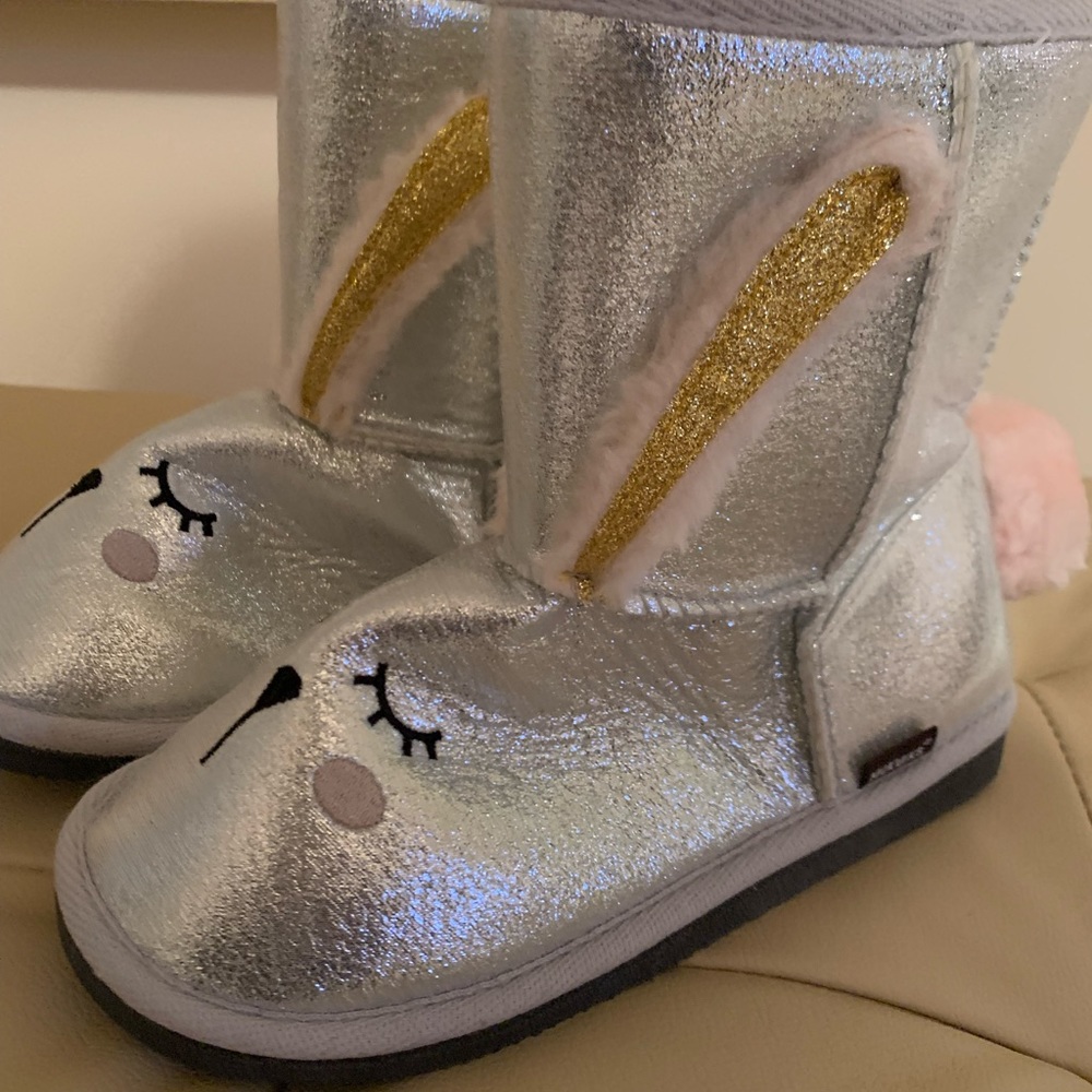 MUK LUKS Zoo Babies Faux Fur Bunny Rabbit Winter Boots - UNWORN